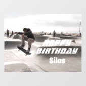 オリジナル写真の誕生日ウィンドウステッカー ウィンドウサイン (シート)