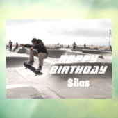 オリジナル写真の誕生日ウィンドウステッカー ウィンドウサイン (シート3)