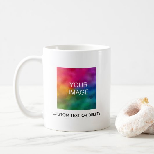 オリジナル写真をアップロード コーヒーマグカップ (ドーナツ)