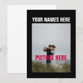 オリジナル写真をパーソナライズ 招待状 (正面/裏面)