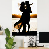 オリジナル写真をユニークに ポスター (ホームオフィス)