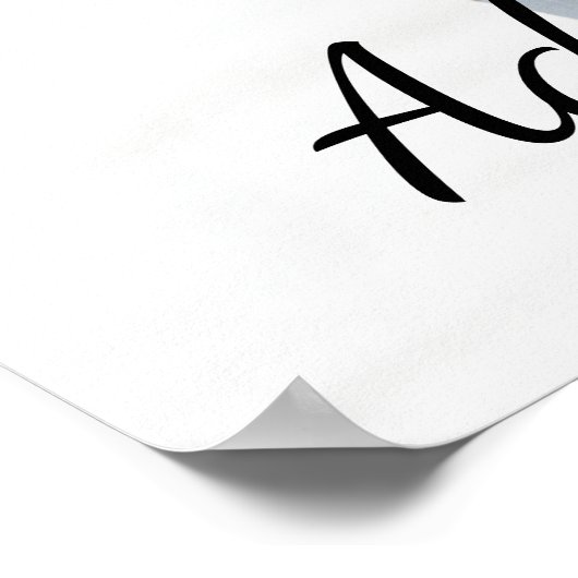 オリジナル写真を追加 お好きなテキストを入れて ポスター (角)