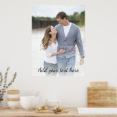 オリジナル写真を追加 お好きなテキストを入力 ポスター (キッチン)