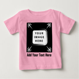 オリジナル写真イメージの幼児ベビーギフトを追加 ベビーTシャツ