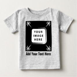オリジナル写真イメージの幼児ベビーギフトを追加 ベビーTシャツ
