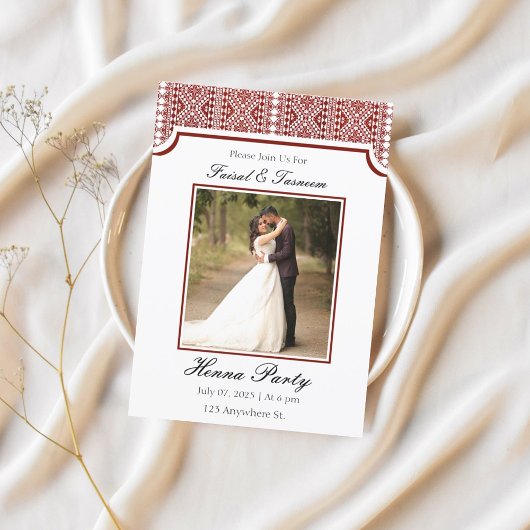 オリジナル写真オーダーメイド アラブ ヘンナ インビテーション