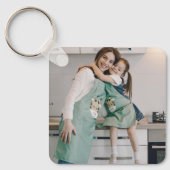 オリジナル写真キーチェーン, 母の日, 誕生日プレゼント キーホルダー (正面)