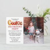 オリジナル写真クッキーデコレーション パーティー招待状 招待状 (スタンド正面)