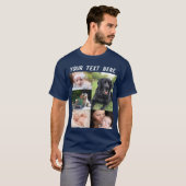 オリジナル写真コラージュ フォト ファミリー Tシャツ (正面フル)
