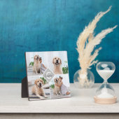 オリジナル写真コラージュ モノグラム 名前 犬 フォトプラーク (インサイチュ)