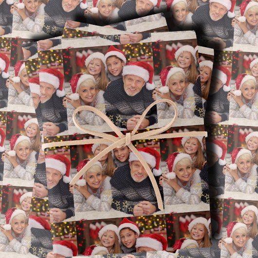 オリジナル写真コラージュ ラッピングペーパーシート