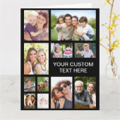 オリジナル写真コラージュ 大 カード (黄色い花)