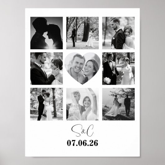 オリジナル写真コラージュ - 彼/彼女への特別な贈り物 ポスター (正面)