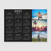 オリジナル写真コラージュ 2027 カレンダー マグネット (正面)