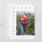 オリジナル写真シンプルテキストホリデーカード シーズンカード (正面)