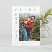 オリジナル写真シンプルテキストホリデーカード シーズンカード (スタンド正面)