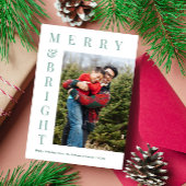 オリジナル写真シンプルテキストホリデーカード シーズンカード