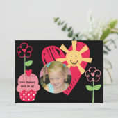 オリジナル写真スイーツ誕生日招待状 招待状 (スタンド正面)