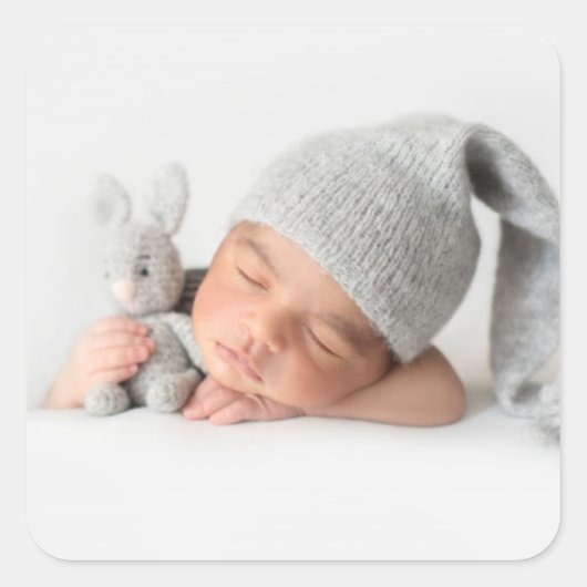 オリジナル写真ステッカー 自作しよう スクエアシール (正面)