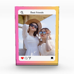 オリジナル写真テキストインスタグラムブロックデコ フォトブロック