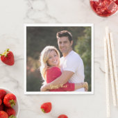 オリジナル写真テキストパーティーランチペーパーナプキンを作成 スタンダードランチョンナプキン (インサイチュ)