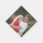 オリジナル写真テキストパーティーランチペーパーナプキンを作成 スタンダードランチョンナプキン (角)