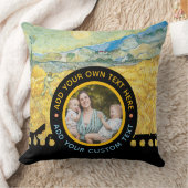 オリジナル写真テキスト - ヴァン・ゴッホアート パーソナライズギフト クッション (ブランケット)