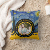 オリジナル写真テキスト - ヴァン・ゴッホアート パーソナライズギフト クッション (ブランケット)