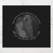 オリジナル写真ビールボトル結婚ラベルを作成 ビールラベル (シングルラベル)