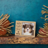 オリジナル写真ペットロス犬メモリアル フォトプラーク (側面)