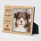 オリジナル写真ペットロス犬メモリアル フォトプラーク (側面)