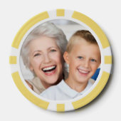 オリジナル写真ホームトーナメントゲームを作成 ポーカーチップ (正面)