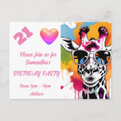 オリジナル写真ポストカード 誕生日招待状 ポストカード (正面)