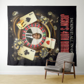 オリジナル写真ポーカーカジノデコ, カジノ誕生日 タペストリー (インサイチュ(横))