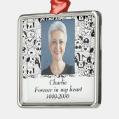 オリジナル写真メモリアル keepsake 永遠に心に メタルオーナメント (左)