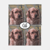 オリジナル写真モノグラム フリースブランケット (正面)