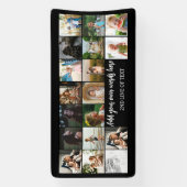 オリジナル写真モンテージ フォトコラージュ 誕生日パーティ 横断幕 (縦)