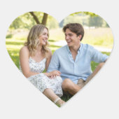 オリジナル写真ラブ ユニーク ハート型 モダン ハートシール (正面)