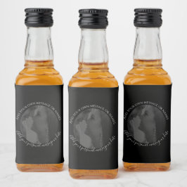 オリジナル写真ラベル ウイスキーボトル ウェディングラベルを作成 リキュールボトルラベル