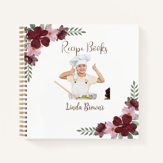 オリジナル写真レシピブック ノートブック (正面)