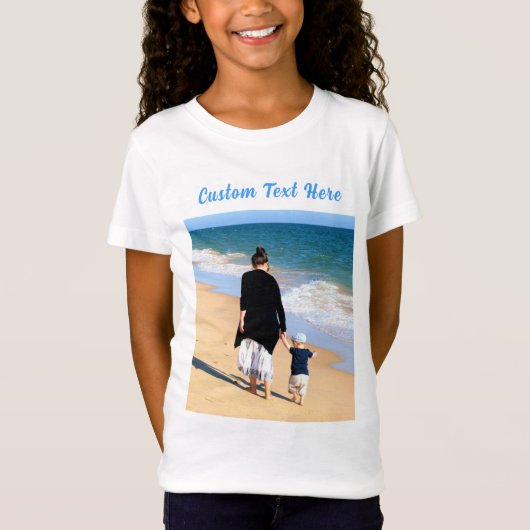 オリジナル写真入りTシャツ（テキスト可変） Tシャツ (正面)