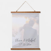 オリジナル写真名前日記念品 吊り下げ型タペストリー (正面)