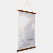 オリジナル写真名前日記念品 吊り下げ型タペストリー (傾斜あり)