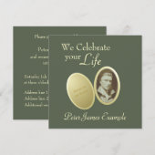 オリジナル写真対応: 覚醒 / (生) 葬儀 招待状 (正面/裏面)