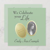 オリジナル写真対応: 覚醒 / (生)葬儀 招待状 (正面/裏面)