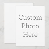 フラット招待状, サイズ: 12.7cm x 17.8cm, ペーパー: シグネチャーマット, 封筒: ホワイト (正面/裏面)