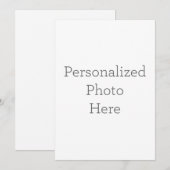 フラット招待状, サイズ: 12.7cm x 17.8cm, ペーパー: シグネチャーマット, 封筒: ホワイト (正面/裏面)