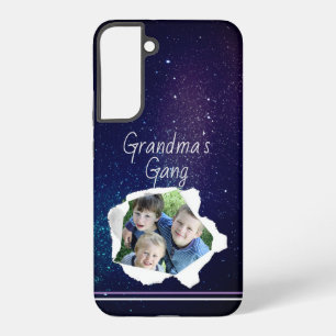 オリジナル写真用紙 パンチ穴 カスタムテキスト SAMSUNG GALAXY S22+ケース