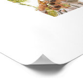 オリジナル写真番号フレーム 結婚1周年 ポスター (角)