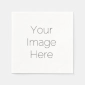 オリジナル写真紙ナプキン - 結婚式の個人的な記念品 スタンダードカクテルナプキン (正面)